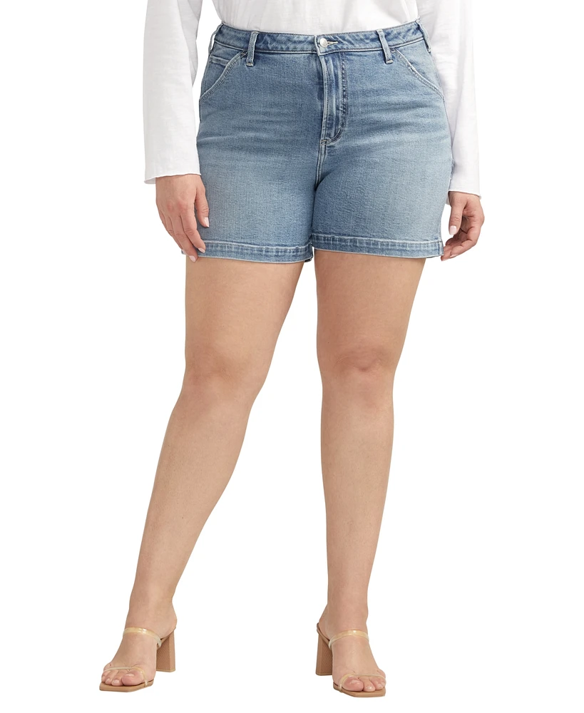 Silver Jeans Co. Plus Size Sure Thing Carpenter Shorts