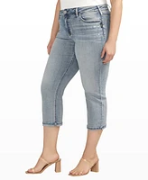 Silver Jeans Co. Plus Suki Mid Rise Curvy Fit Capri