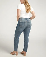 Silver Jeans Co. Plus Size Suki Mid Rise Curvy Fit Straight Jeans
