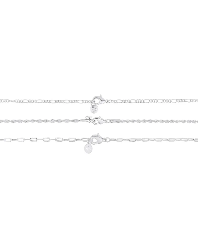 And Now This Silver Plated Chain 3Pc. Set