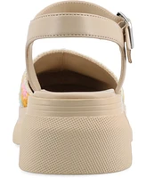 Journee Collection Women's Droit Platform Round Toe Sandals