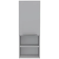 Mila Bathroom Cabinet, Two Internal Shelves, Two External Shelves, Single Door - White
