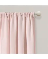 Tulle Skirt Color block Window Curtain Panels Blush/White 40x84 Set