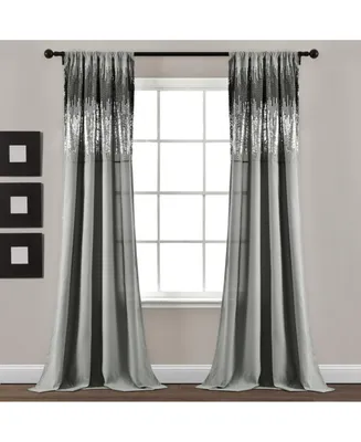 Shimmer Sequins Window Curtain Panels