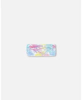 Girl Swimwear Headband Palm Leaf Pastel Print - Toddler Child