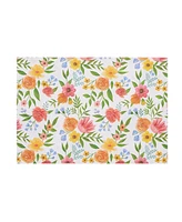 Spring Flora Bunny Placemat, Set of 6