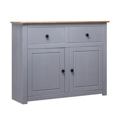 Sideboard 36.6"x15.7"x31.5" Solid Pinewood Panama Range