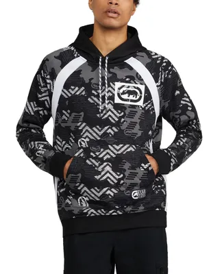 Ecko Unltd Men's Side Line Popover Pullover Hoodie