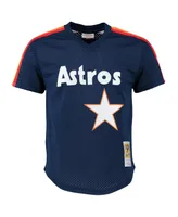 Men's Mitchell & Ness Craig Biggio Navy Houston Astros Cooperstown Mesh Batting Practice Jersey