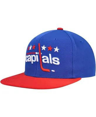 Men's Mitchell & Ness Blue Washington Capitals Core Team Ground 2.0 Snapback Hat