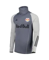 Men's adidas Gray New York Red Bulls Warm Raglan Cold.rdy Top