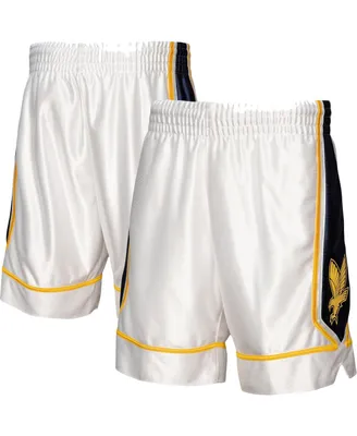 Men's Mitchell & Ness White Marquette Golden Eagles Authentic Shorts