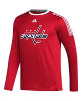 Men's adidas Red Washington Capitals Aeroready Long Sleeve T-shirt