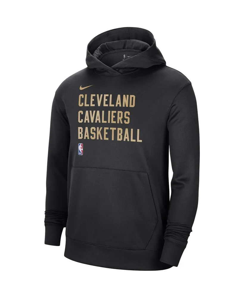 Men's and Women's Nike Black Cleveland Cavaliers 2023/24 Performance Spotlight On-Court Practice Pullover Hoodie