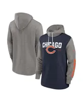 Men's Nike Navy Chicago Bears Fashion Color Block Pullover Hoodie