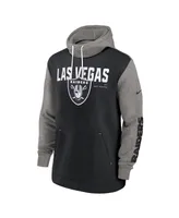 Men's Nike Black Las Vegas Raiders Fashion Color Block Pullover Hoodie
