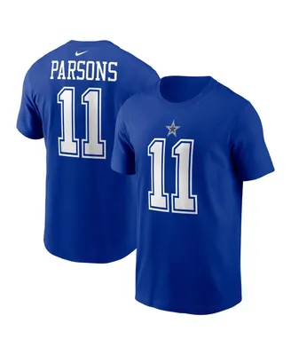 Men's Nike Micah Parsons Royal Dallas Cowboys Player Name and Number T-shirt