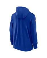 Men's Nike Royal Buffalo Bills Sideline Club Performance Full-Zip Hoodie