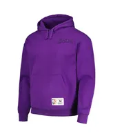 Men's Mitchell & Ness Purple Los Angeles Lakers Hardwood Classics Tonal Pullover Hoodie