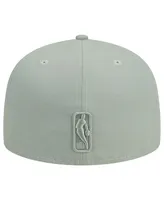 Men's New Era Light Green Chicago Bulls Sage Color Pack 59FIFTY Fitted Hat
