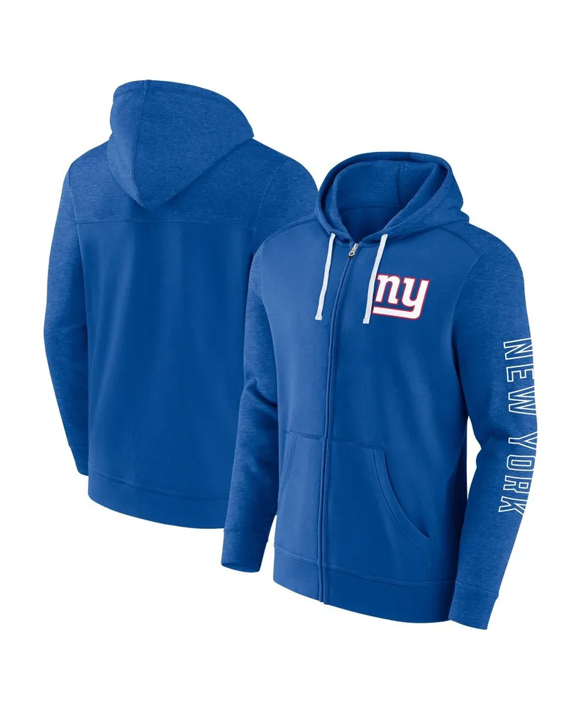 Men's Fanatics Royal New York Giants Offensive Lineup Hoodie Full-Zip Hoodie