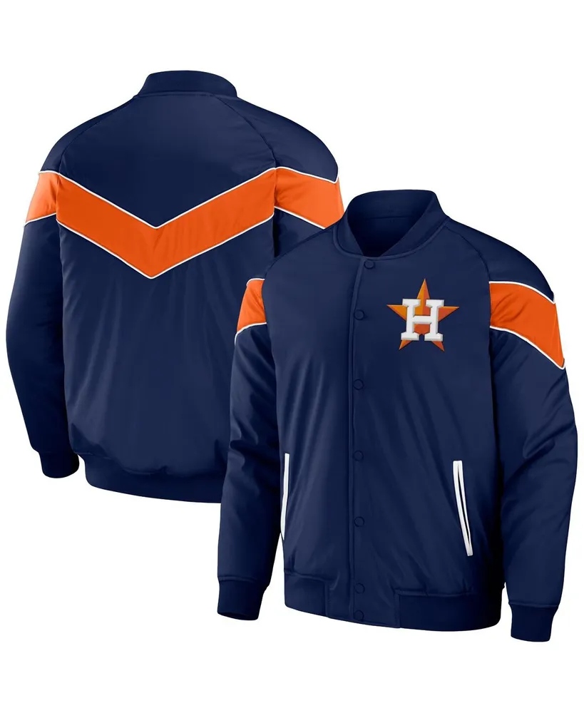 Men's Darius Rucker Collection by Fanatics Navy Houston Astros Baseball Raglan Full-Snap Jacket