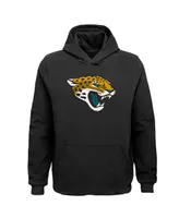 Big Boys Black Jacksonville Jaguars Team Logo Pullover Hoodie