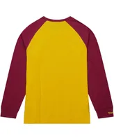 Men's Mitchell & Ness Gold Arizona State Sun Devils Legendary Slub Raglan Long Sleeve T-shirt