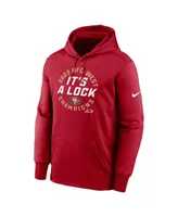 Men's Nike Scarlet San Francisco 49ers 2023 Nfc West Division Champions Locker Room Trophy Collection Pullover Hoodie