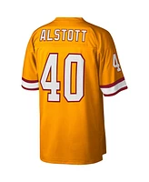 Men's Mitchell & Ness Mike Alstott Orange Tampa Bay Buccaneers Legacy Replica Jersey