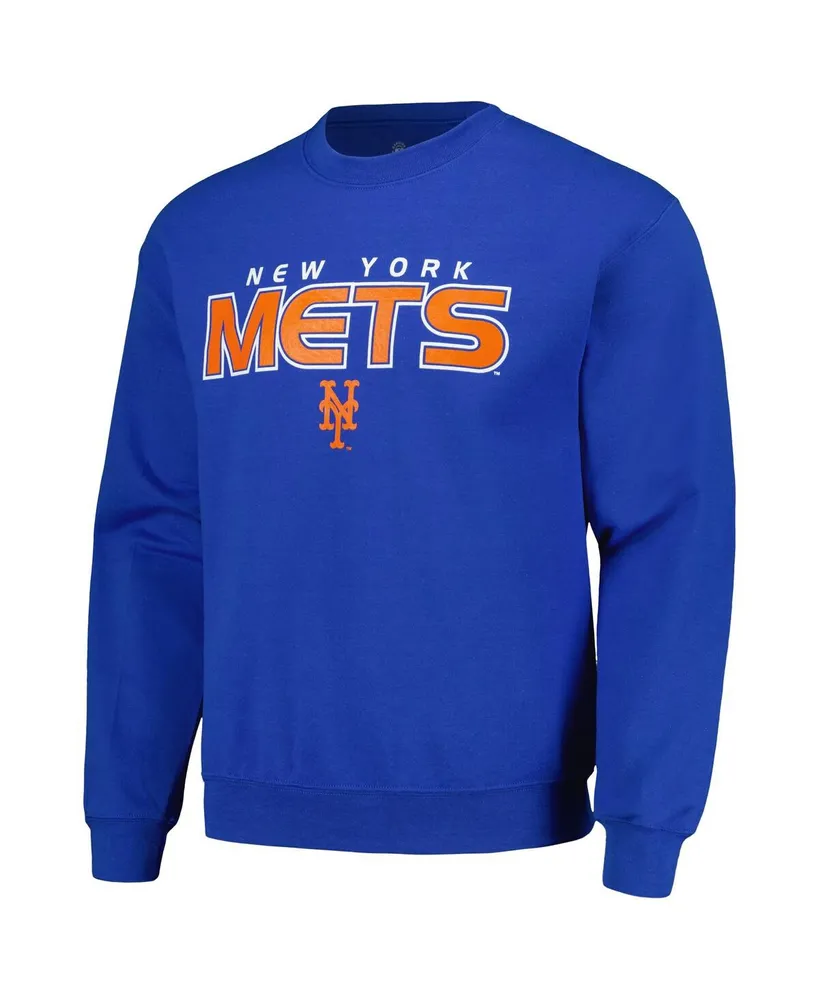 Men's Stitches Royal New York Mets Pullover Sweatshirt