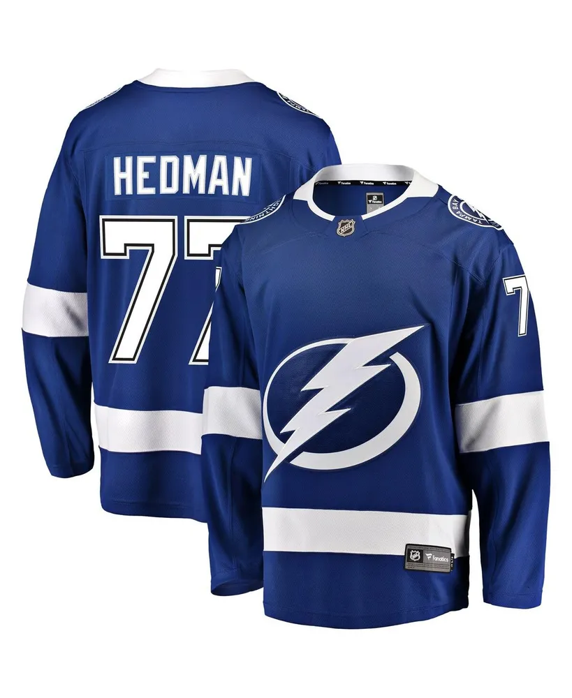 Men's Fanatics Victor Hedman Blue Tampa Bay Lightning Home Premier Breakaway Player Jersey