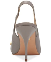 Donna Karan New York Women's Sayer Leather Square Toe Slingback Pumps