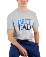 Club Room Men's 2-Pc. Best Dad Graphic T-Shirt & Stripe Pajama Pants Set, Created for Macy's