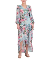 Eliza J Women's Printed High-Low Maxi Dress