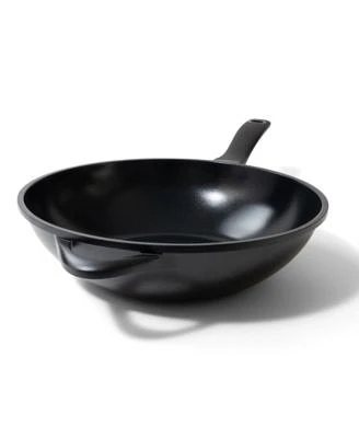 Compatible With All Stove Top Induction Ready Nonstick Ceramic Wok Pan