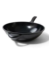 Compatible With All Stove Top Induction Ready Nonstick Ceramic Wok Pan