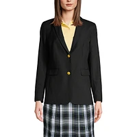 Lands' End Women's School Uniform Hopsack Blazer