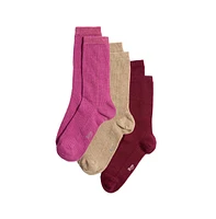 Stems Women's Conscious Cotton Cashmere Italian Socks Box Of Three