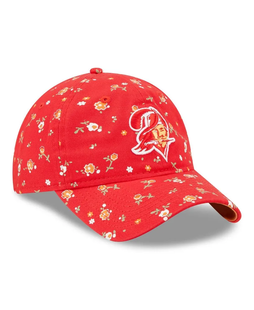 Women's New Era Red Tampa Bay Buccaneers Floral 9TWENTY Adjustable Hat