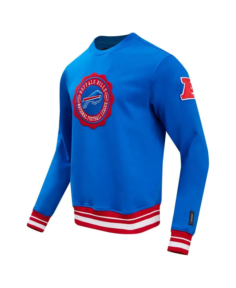 Men's Pro Standard Royal Buffalo Bills Crest Emblem Pullover Sweatshirt