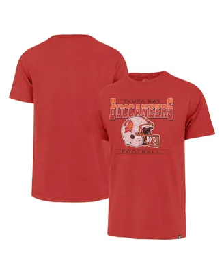 Men's '47 Brand Red Distressed Tampa Bay Buccaneers Time Lock Franklin T-shirt