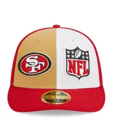 Men's New Era Gold, Scarlet San Francisco 49ers 2023 Sideline Low Profile 59FIFTY Fitted Hat