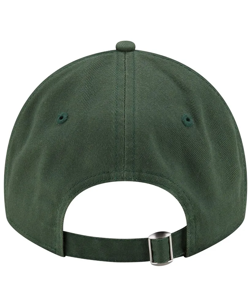 Men's New Era Green Green Bay Packers Distinct 9TWENTY Adjustable Hat