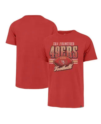 Men's '47 Brand Scarlet Distressed San Francisco 49ers Last Call Franklin T-shirt