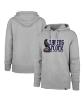 Men's '47 Brand Gray Baltimore Ravens Regional Headline Pullover Hoodie