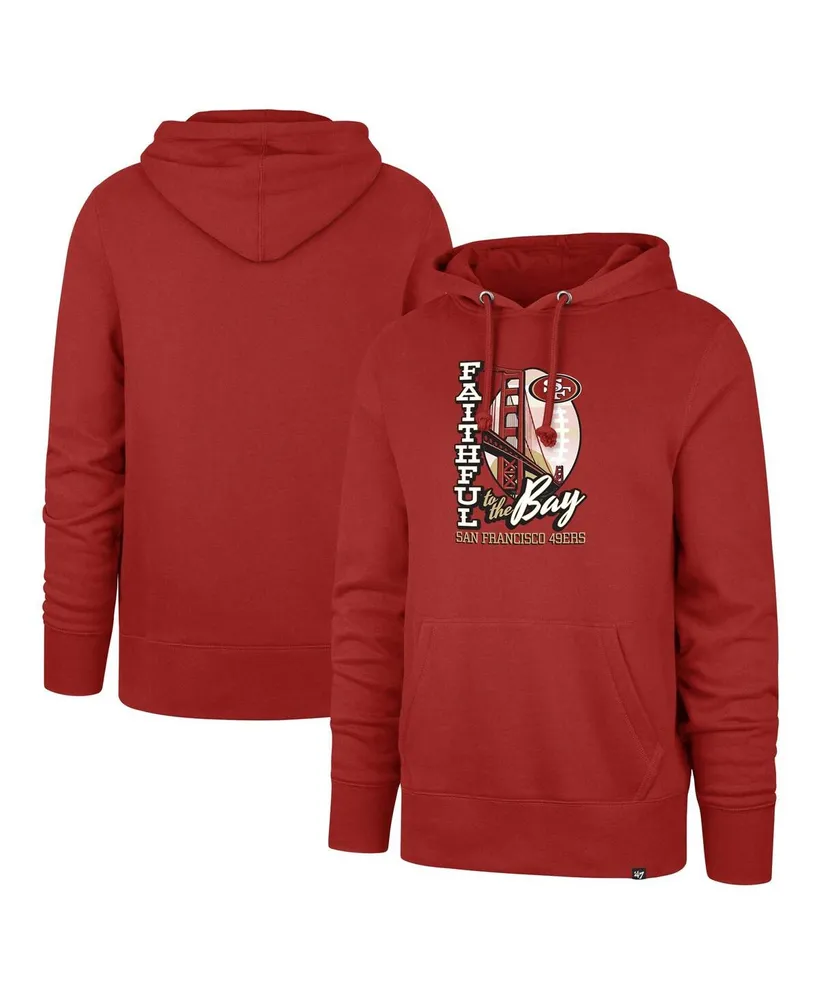 San Francisco 49ers Men's Heather Gray Gridiron Lace-Up Pullover