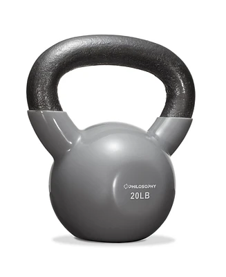 Philosophy Gym Vinyl Coated Cast Iron Kettlebell Weight