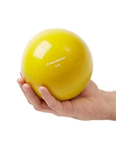 Philosophy Gym Toning Ball, 2 Lb, Yellow - Soft Weighted Mini Medicine Ball
