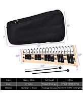 27 Note Foldable Glockenspiel Xylophone Aluminum Music Instrument